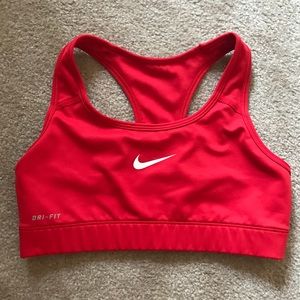 Small Red Nike Sports Bra